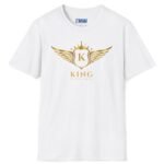 King Without A Queen (Find Your Queen) T-Shirt 👑 Tee White by Tees For Singles