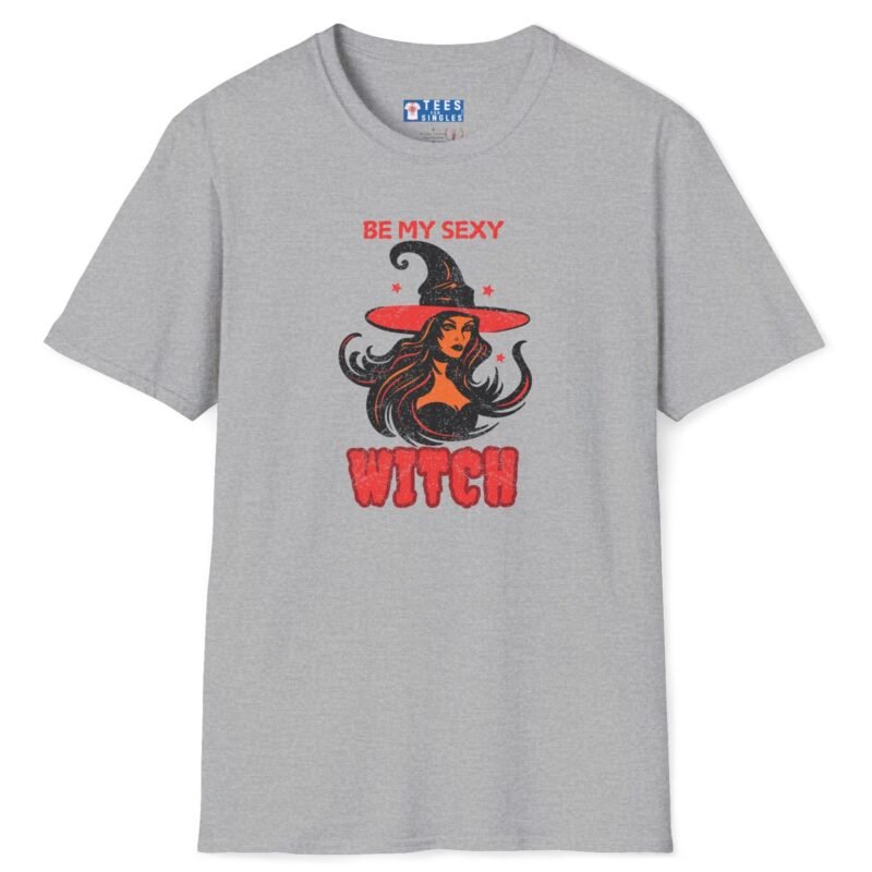 Be My Sexy Witch Premium Shirt – Flirty Goth Or Halloween Graphic Tee🔥🖤 Sport Grey by Tees For Singles