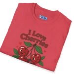 I Love Cherries Premium Tee 🍒 — Double Meaning Cute Retro Cherry Graphic Tee by Tees For Singles