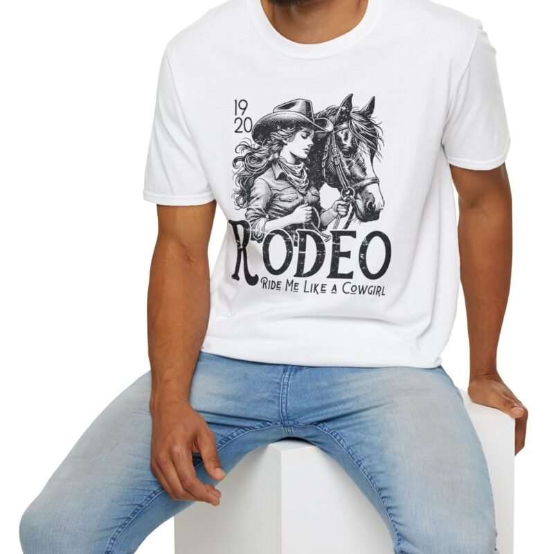 Rodeo • Ride Me (Subtle) Premium Tee 🤠🔥Distressed Design T-Shirt by Tees For Singles
