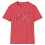 DANGER Stay Back 12″ Tee 😉 Your Flirtatious Ice-Breaker T-Shirt 💥 Heather Red by Tees For Singles