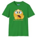 You Want Me To Do What?! Funny Emoji Tee 😱🤔- Icebreaker Irish Green by Tees For Singles