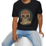 1042665443704618927_2048_custom.jpeg True Love Tee – Día De Los Muertos Inspired Skull Art 💀🌹 by Tees For Singles