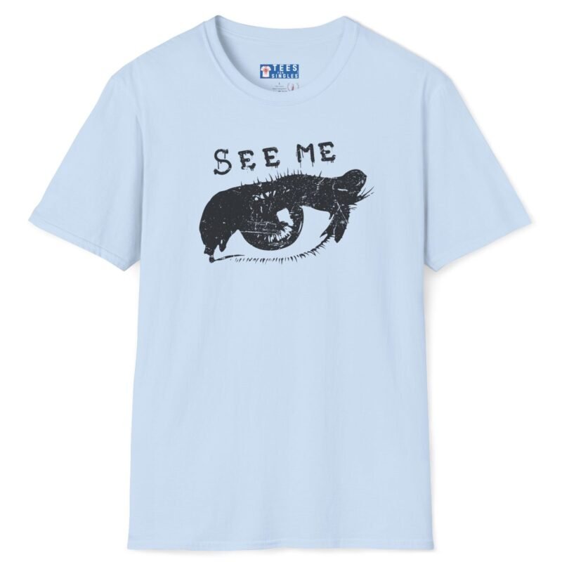 See Me Tee – Bold Attention-Getter 😎✨Be Noticed Light Blue by Tees For Singles