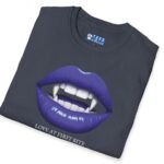 Love At First Bite Pureblood Vampire Lips Statement Tee🧛‍♀️🩸- For Those In The Know by Tees For Singles