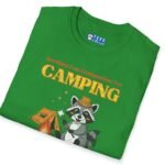 Seeking Fun Companion for Camping Tee ⛺🔥🐾- Vintage Look Cute Raccoon T-Shirt by Tees For Singles