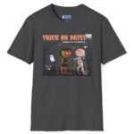 10662503306425816838_2048_custom.jpeg Trick or Date Subject to Availability Premium Tee. Cute Halloween Flirt Shirt Dark Heather by Tees For Singles - Reaction Fashion