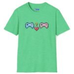Looking for Player 2 Premium Tee 🎮❤️ (Heart) Video Game Flirty T-Shirt Heather Irish Green by Tees For Singles