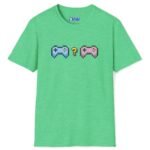 Looking for Player 2 Tee 🎮 (No Heart) Video Gamer Flirty T-Shirt Heather Irish Green by Tees For Singles