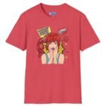 Quick, Give Him Your Number! Pop Art Tee 💥☎️ Wing Woman T-shirt Heather Red by Tees For Singles