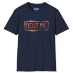 Rent Me Premium Tee 😉💸 Navy by Tees For Singles