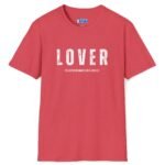 Lover – Approach At Your Own Risk Tee 😈🔥 ❤️🔥 Banter T-shirt Heather Red by Tees For Singles