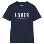 Lover – Approach At Your Own Risk Tee 😈🔥 ❤️🔥 Banter T-shirt Navy by Tees For Singles