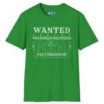 Wanted Two Females For A Threesome Premium T-Shirt Girls Graphics 😂 – Funny Vintage Distressed Design Irish Green by Tees For Singles