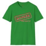 DANGER Stay Back 12″ Tee 😉 Your Flirtatious Ice-Breaker T-Shirt 💥 Irish Green by Tees For Singles