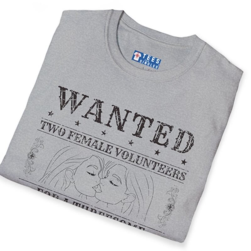 Wanted Two Females For A Threesome Premium T-Shirt Girls Graphics 😂 – Funny Vintage Distressed Design by Tees For Singles