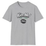 Kiss Me I’m ‘Ish 💋 Playful Flirty Tee – Get Kisses Irish Or Not Sport Grey by Tees For Singles