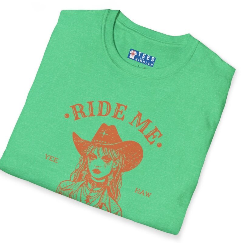 Ride Me, Cowgirl Goth Grunge Design Tee 🤠🔥 by Tees For Singles