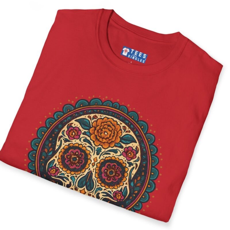 True Love Tee – Día De Los Muertos Inspired Skull Art 💀🌹 by Tees For Singles