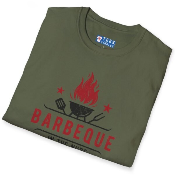 Barbeque In The Nude If You’re Not A Prude T-Shirt 🔥 Funny Tee by Tees For Singles