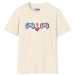 Looking for Player 2 Premium Tee 🎮❤️ (Heart) Video Game Flirty T-Shirt Natural by Tees For Singles