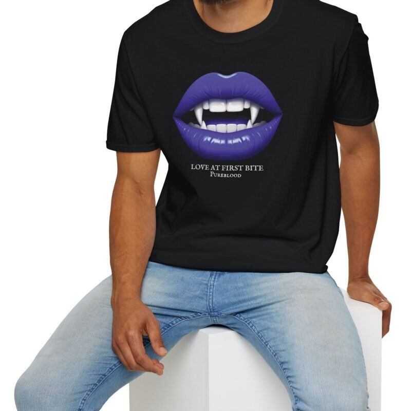 Love At First Bite Pureblood Vampire Lips Statement Tee🧛‍♀️🩸- For Those In The Know by Tees For Singles