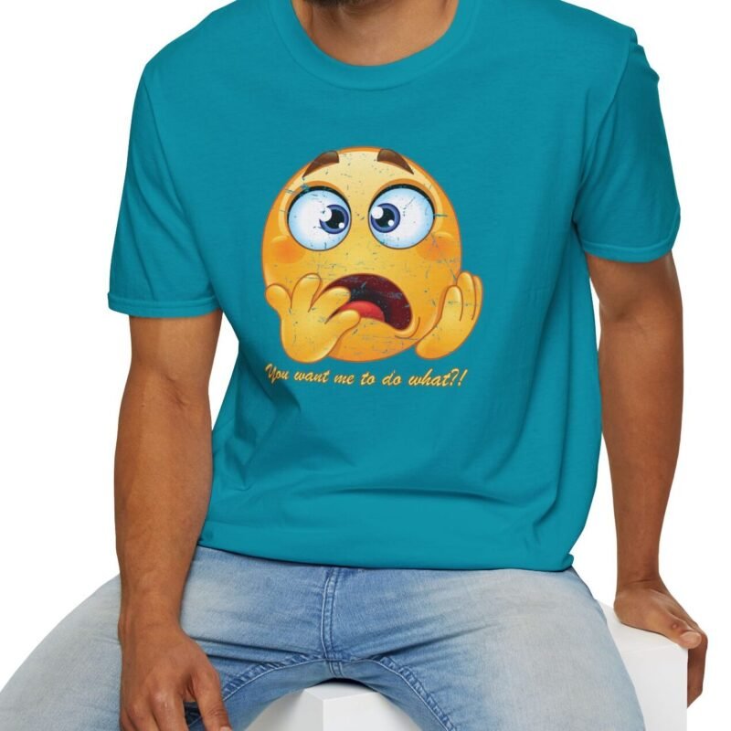 You Want Me To Do What?! Funny Emoji Tee 😱🤔- Icebreaker by Tees For Singles