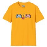 Looking for Player 2 Premium Tee 🎮❤️ (Heart) Video Game Flirty T-Shirt Gold by Tees For Singles