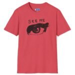 See Me Tee – Bold Attention-Getter 😎✨Be Noticed Heather Red by Tees For Singles