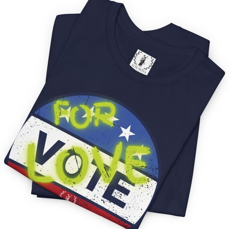 VOTE FOR LOVE ❤️💖❎ – Distressed Vintage Design Soft Jersey Tee by Tees For Singles