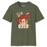Quick, Give Him Your Number! Pop Art Tee 💥☎️ Wing Woman T-shirt Military Green by Tees For Singles