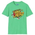 Can I Be Your Superhero Tee 💥❤️🦸‍♂️ – Romantic T-shirt Heather Irish Green by Tees For Singles