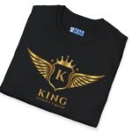 King Without A Queen (Find Your Queen) T-Shirt 👑 Tee Black by Tees For Singles