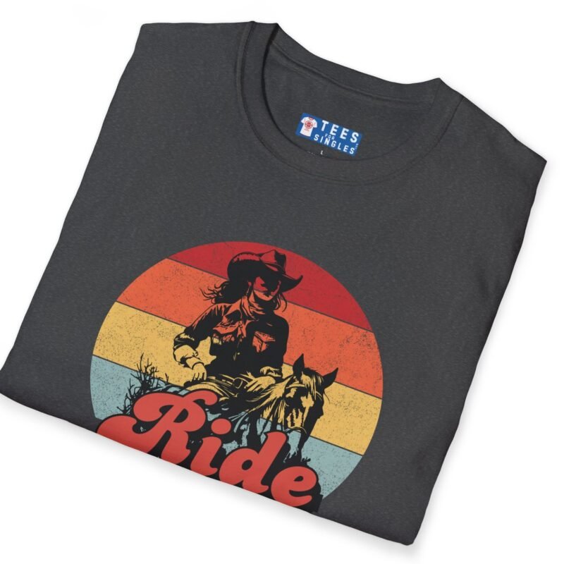 Ride Into the Sunset With Me! Premium Tee – Flirty Invite Cowboy Charm 🤠🌅 by Tees For Singles