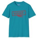 100% Kosher Tee To Find A Kosher Girl (Or Guy)💯 – Matchmaking T-shirt Tropical Blue by Tees For Singles