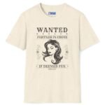 Wanted: Partner-in-Crime (If Deemed Fun) Vintage Poster Tee 🖤 Natural by Tees For Singles