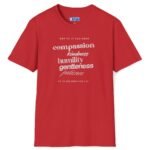 Say Hi If You Have… (Colossians 3:12) Tee ✝️💬Bible Verse Virtue Dating Red by Tees For Singles