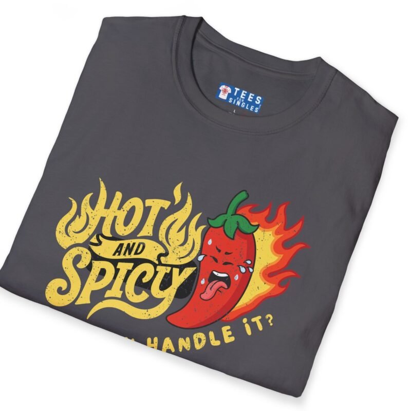 Hot And Spicy Can You Handle It? T-Shirt Vintage Distressed Design🌶️ by Tees For Singles