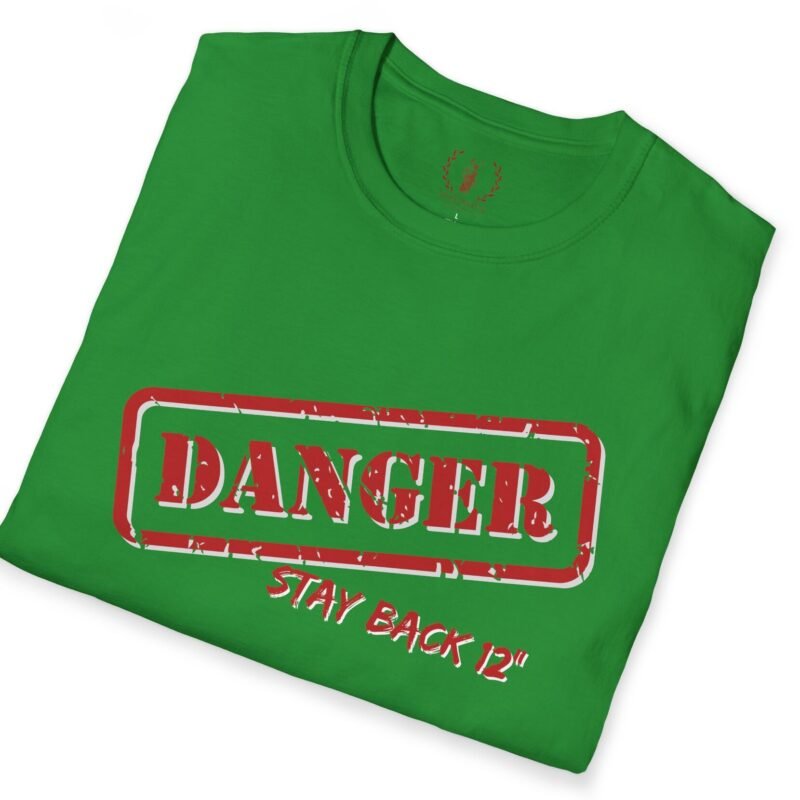 DANGER Stay Back 12″ Tee 😉 Your Flirtatious Ice-Breaker T-Shirt 💥 by Tees For Singles