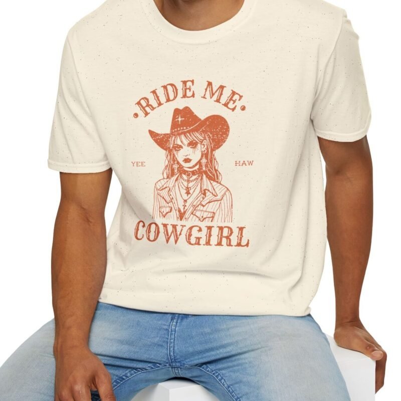 Ride Me, Cowgirl Goth Grunge Design Tee 🤠🔥 by Tees For Singles