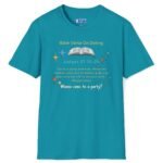 Bible Verse About Dating Tee ✨📖 Short: Wanna Come to a Party? Funny T-Shirt Tropical Blue by Tees For Singles