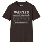 Wanted Two Females For A Threesome Premium T-Shirt Girls Graphics 😂 – Funny Vintage Distressed Design Dark Chocolate by Tees For Singles