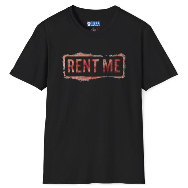 Rent Me Premium Tee 😉💸 Black by Tees For Singles
