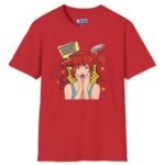 Quick, Give Him Your Number! Pop Art Tee 💥☎️ Wing Woman T-shirt Red by Tees For Singles