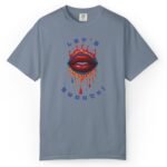 13248495852009561932_2048_custom.jpeg Let's Smooch Trippy Drippy Lips Tee 💋 T-Shirt 🗣️ Garment-Dyed T-shirt by Tees For Singles - Reaction Fashion