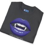 Love At First Bite Pureblood Vampire Lips Statement Tee🧛‍♀️🩸- For Those In The Know by Tees For Singles