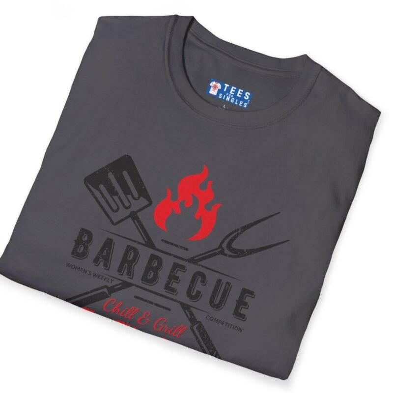 Barbecue Women’s Weekly Competition Chill & Grill In The Nude T-Shirt 🔥Vintage Design by Tees For Singles
