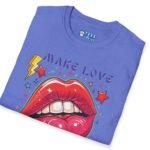 Make Love Not War Premium Tee 💋 Peace, Love & Good Sexy Vibes! Vintage Look ✨ by Tees For Singles