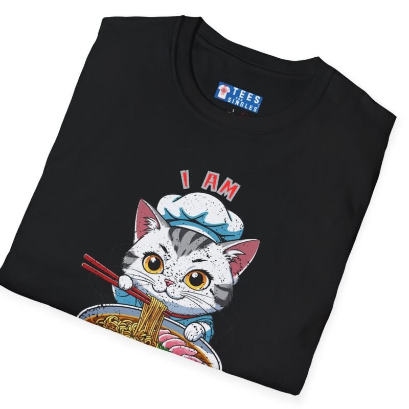 Cat Pho T-Shirt “I Am Hot Pho You” Cute Kawaii Ramen Cat Tee 🍜😼 by Tees For Singles