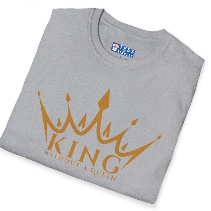 King Without a Queen Tee – Bold Single-Status Crown T-shirt by Tees For Singles